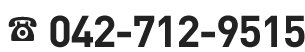 電話番号: 042−712−9515
