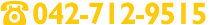 電話番号: 042−712−9515